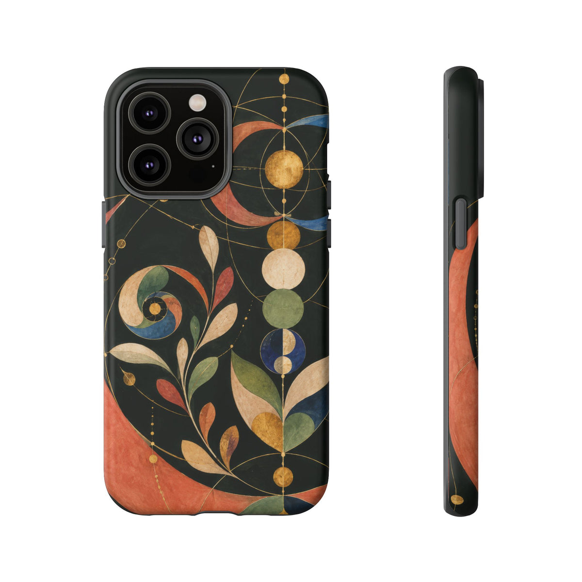 Orbital Garden iPhone Tough Case | Celestial Botanical Geometry
