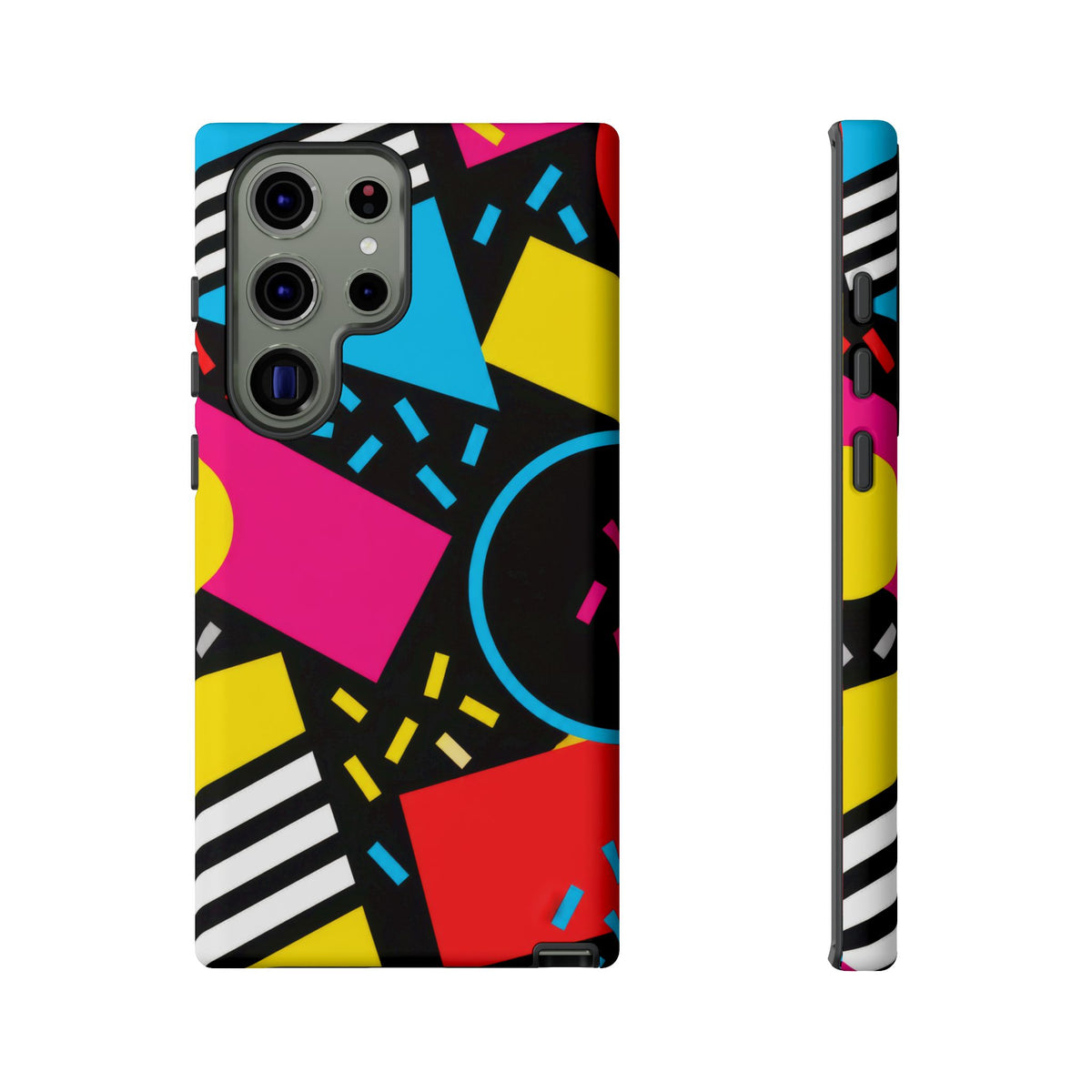 Midnight Confetti Samsung Galaxy Tough Case | Bright Abstract on Black