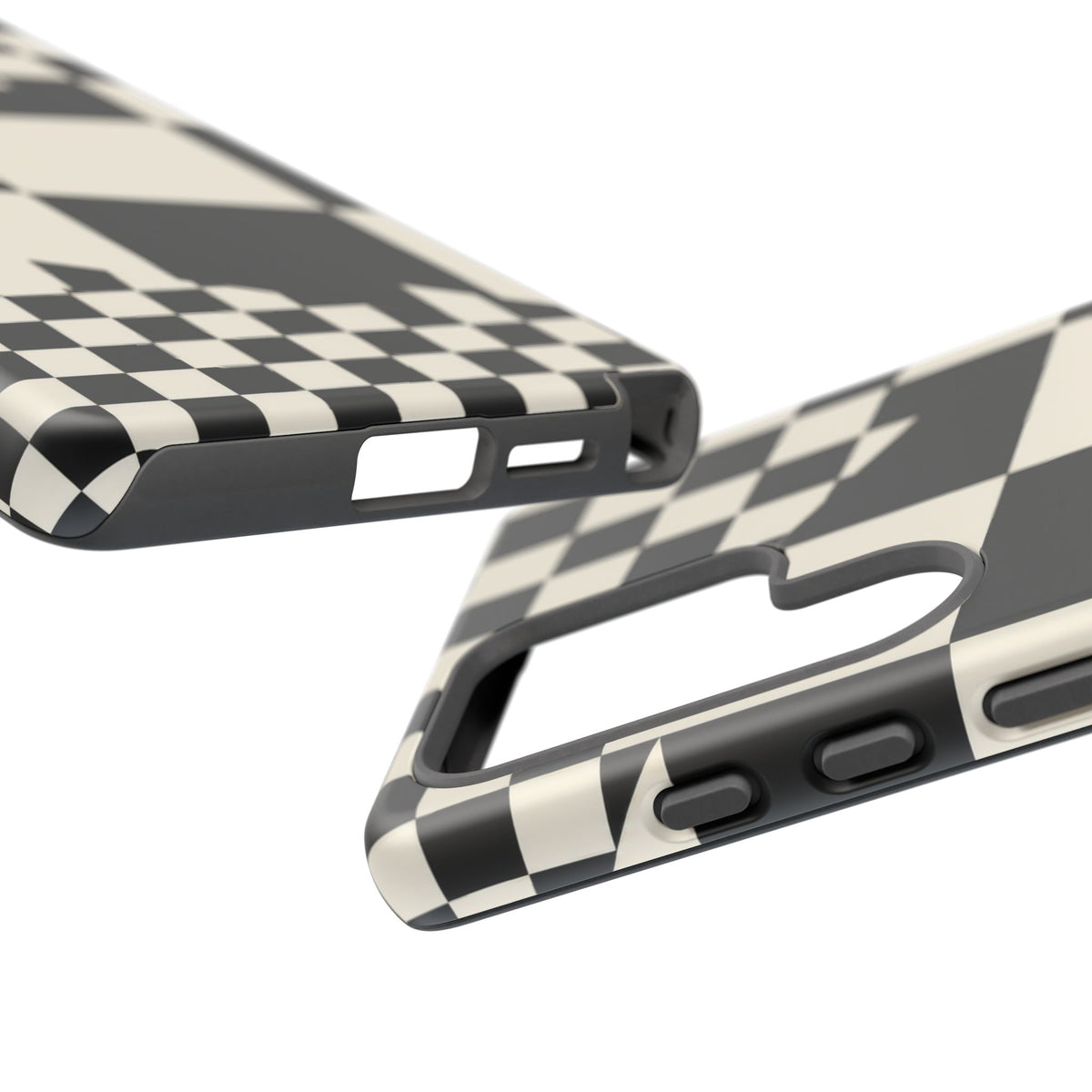 Check Shift Samsung Galaxy Tough Case | Black & White Checkerboard