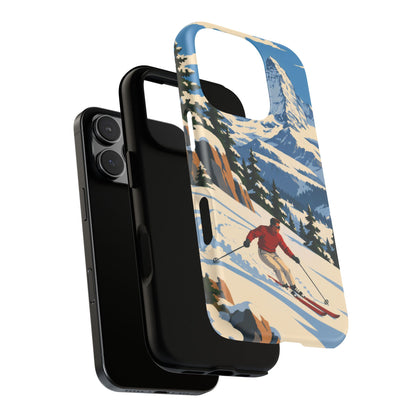 Swiss Skiing — Downhill Arc iPhone Tough Case