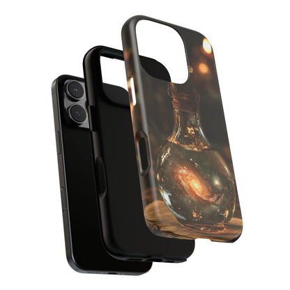 Bottled Cosmos iPhone Tough Case | Galaxy in an Antique Bottle