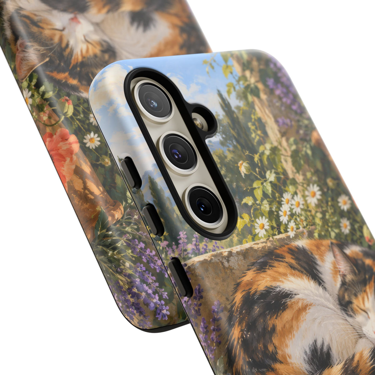 Garden Nap Samsung Galaxy Tough Case | calico cat