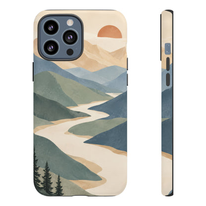 Quiet Pass iPhone Tough Case | mountain river