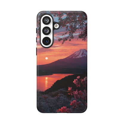 Fuji Moonlit Sakura Samsung Galaxy Tough Phone Case