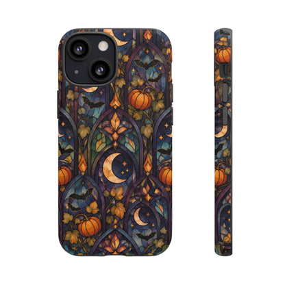Amber Moon Window iPhone Tough Case | celestial halloween
