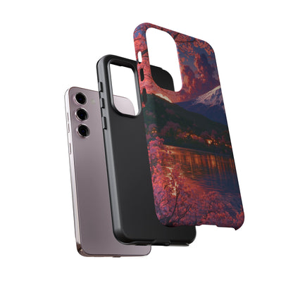 Sakura Lakeside Village Samsung Galaxy Tough Phone Case