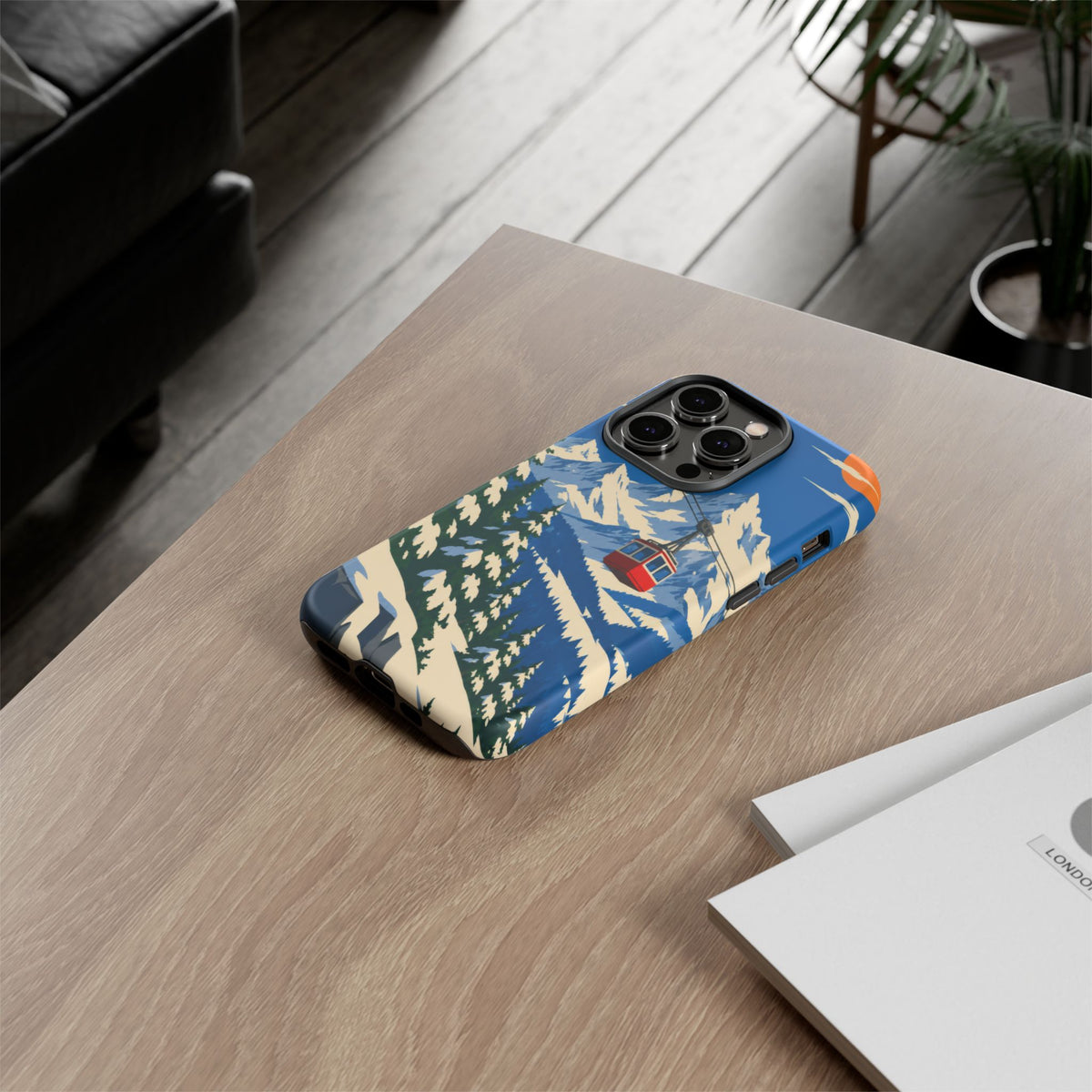 Swiss Skiing — Lift to the Sky iPhone Tough Case