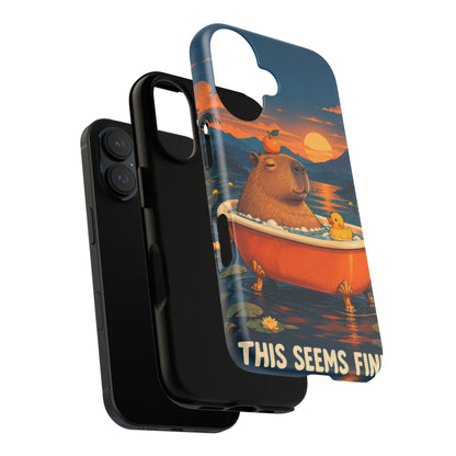 Minor Inconvenience iPhone Tough Case | funny capybara