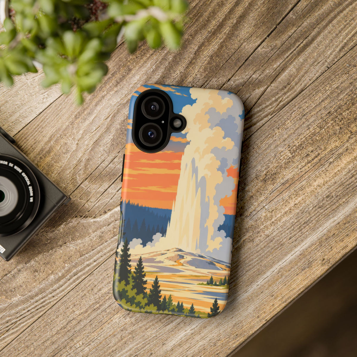 Yellowstone — Geyser Dawn iPhone Tough Case