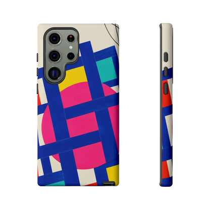 Chromatic Mischief Samsung Galaxy Tough Case | Geometric Color Block Art
