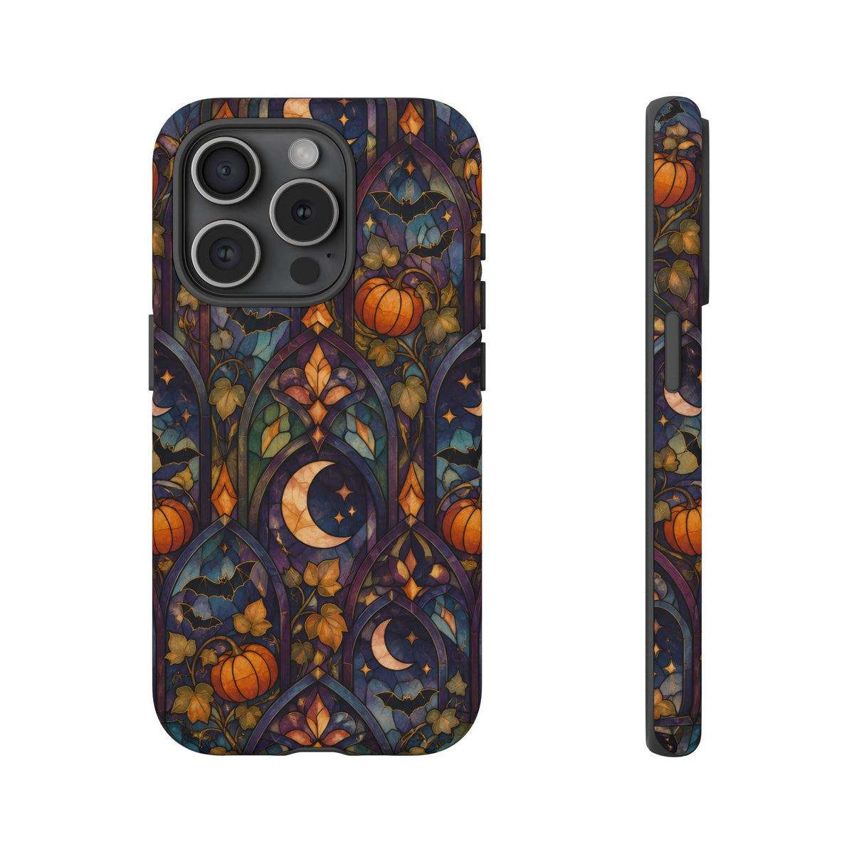 Amber Moon Window iPhone Tough Case | celestial halloween