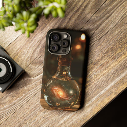 Bottled Cosmos iPhone Tough Case | Galaxy in an Antique Bottle