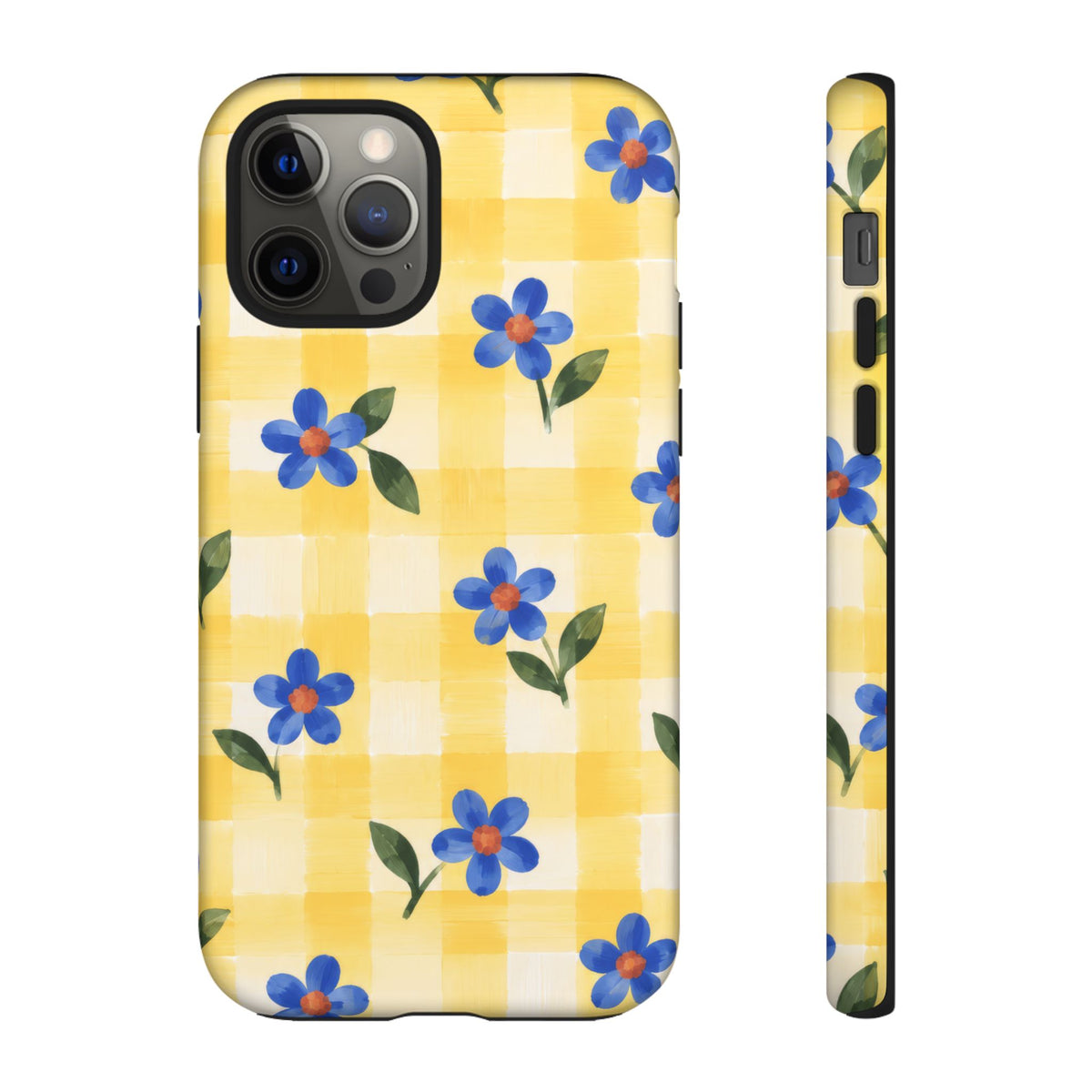 Buttercup Picnic iPhone Tough Case | yellow gingham