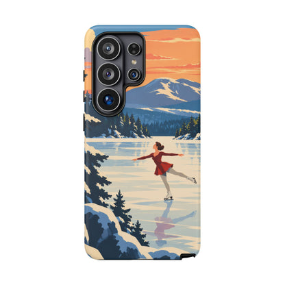 Lake Placid Skater — Winter Glide Samsung Galaxy Tough Case