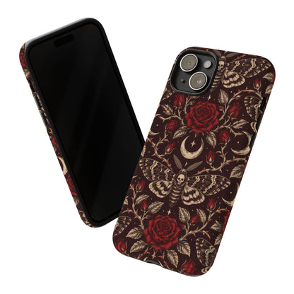 Velvet Moth Masquerade iPhone Tough Case | gothic moth