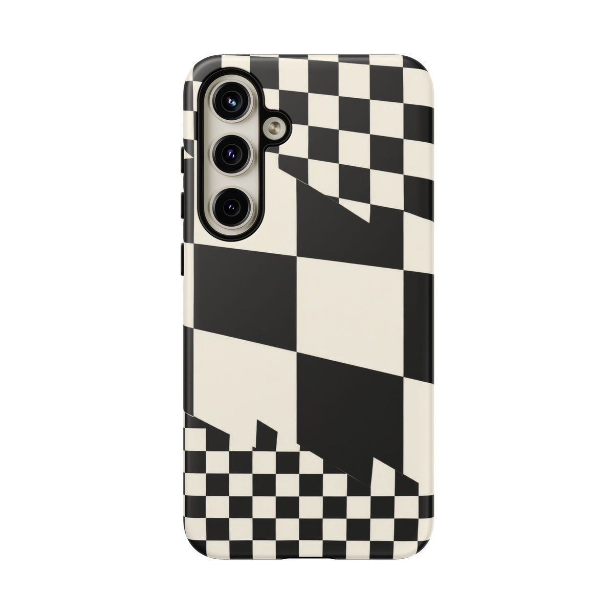 Check Shift Samsung Galaxy Tough Case | Black & White Checkerboard