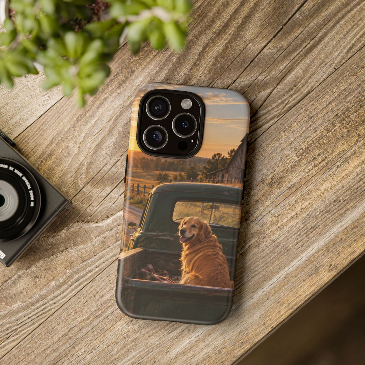 Sunday Road Golden iPhone Tough Case | golden retriever