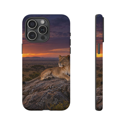 Lioness in the Blue Hour iPhone Tough Case