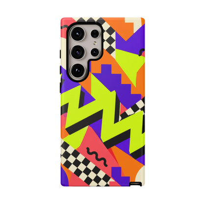 Acid Arcade Samsung Galaxy Tough Case | Bright Retro Geometry