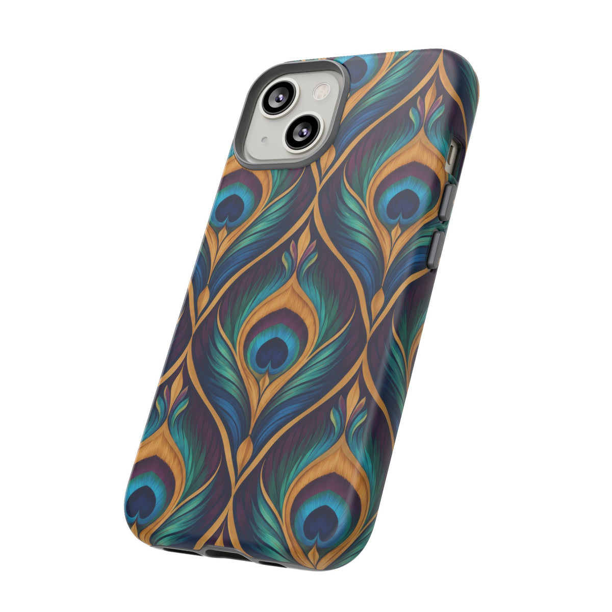 Peacock Nocturne iPhone Tough Case | art deco