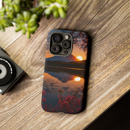 Fuji Golden Reflection iPhone Tough Phone Case