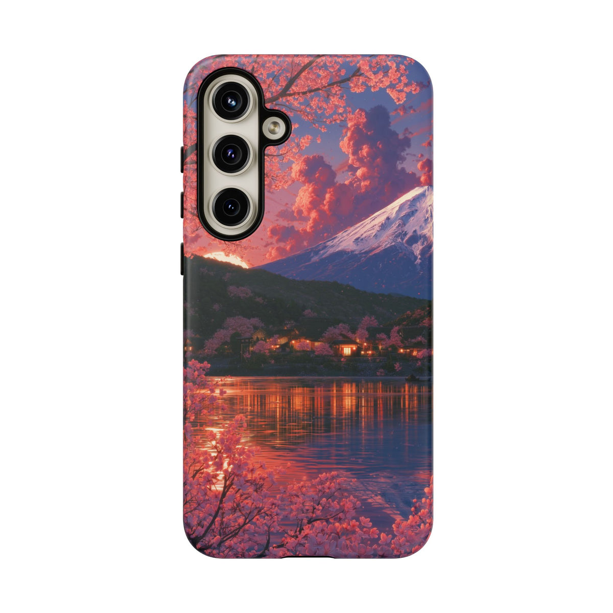 Sakura Lakeside Village Samsung Galaxy Tough Phone Case