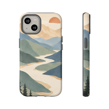 Quiet Pass iPhone Tough Case | mountain river