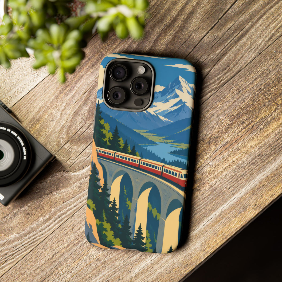 Travel by Train — Alpine Express iPhone Tough Case | train travel