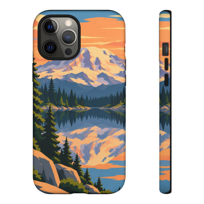 Mount Rainier — Mirror Dawn iPhone Tough Case