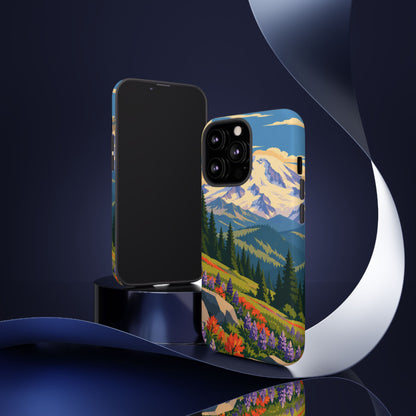 Mount Rainier — Meadow Radiance iPhone Tough Case