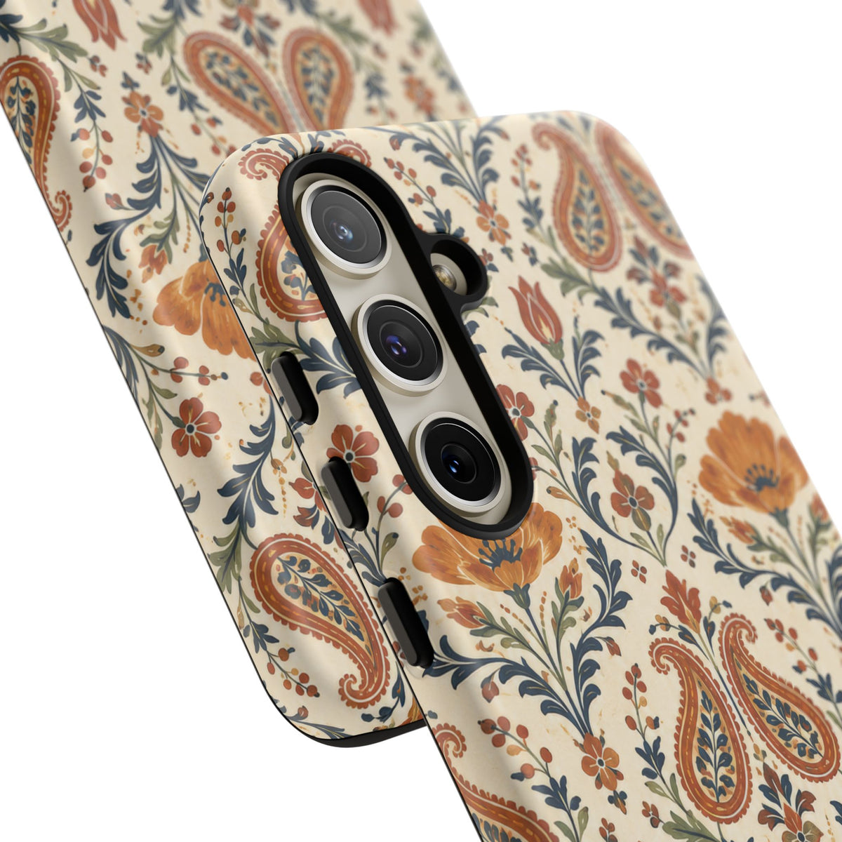 Terracotta Arabesque Samsung Galaxy Tough Case | Terracotta Floral Paisley