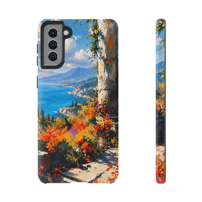 Azure Sanctuary Samsung Galaxy Tough Case | Painterly Coastal Landscape
