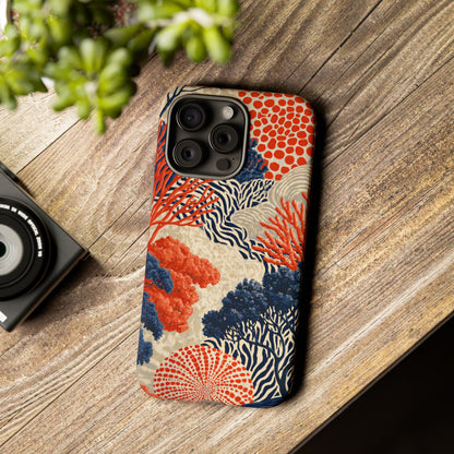 Coral Current iPhone Tough Phone Case
