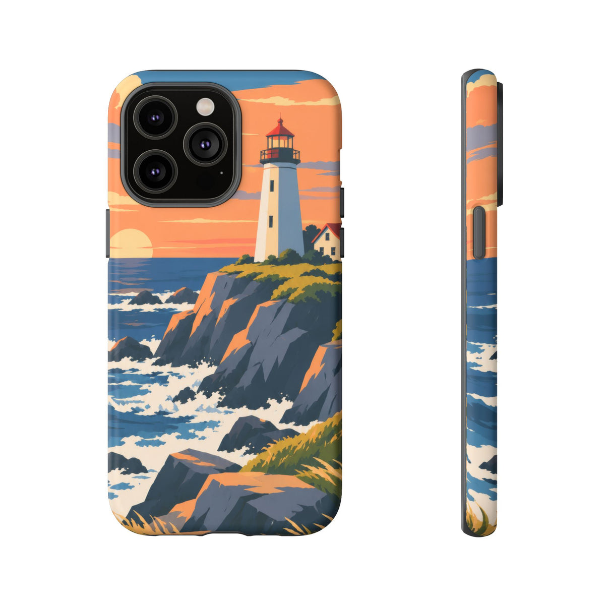 Lighthouse — Atlantic Beacon iPhone Tough Case