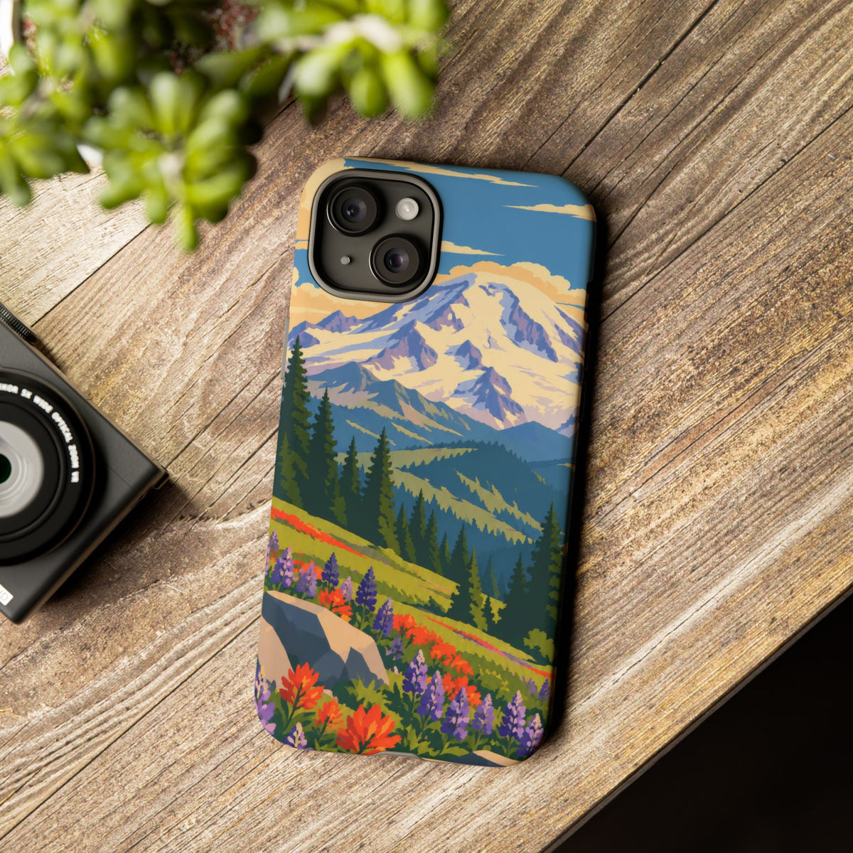 Mount Rainier — Meadow Radiance iPhone Tough Case