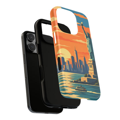 New York City — Harbor Liberty iPhone Tough Case