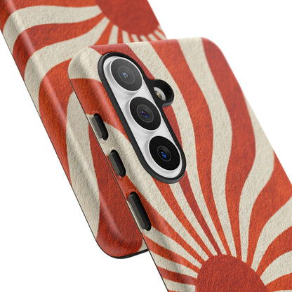 Terracotta Sunburst Samsung Galaxy Tough Phone Case