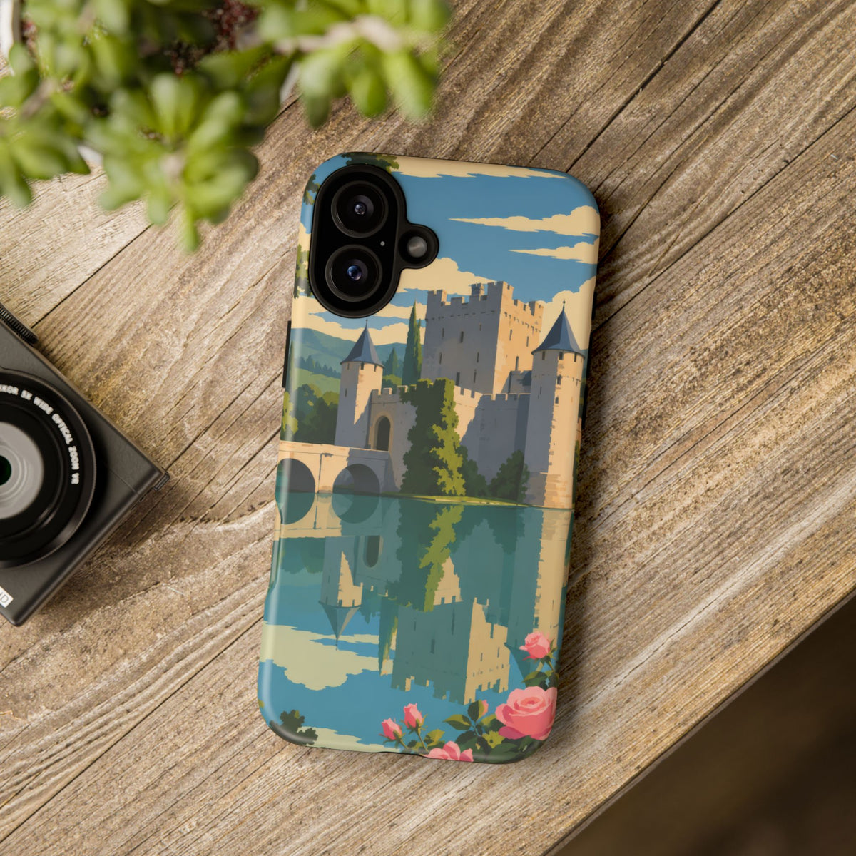English Castle — Moat and Roses iPhone Tough Case