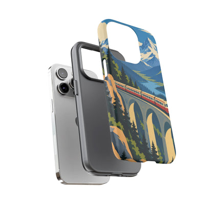 Travel by Train — Alpine Express iPhone Tough Case | train travel