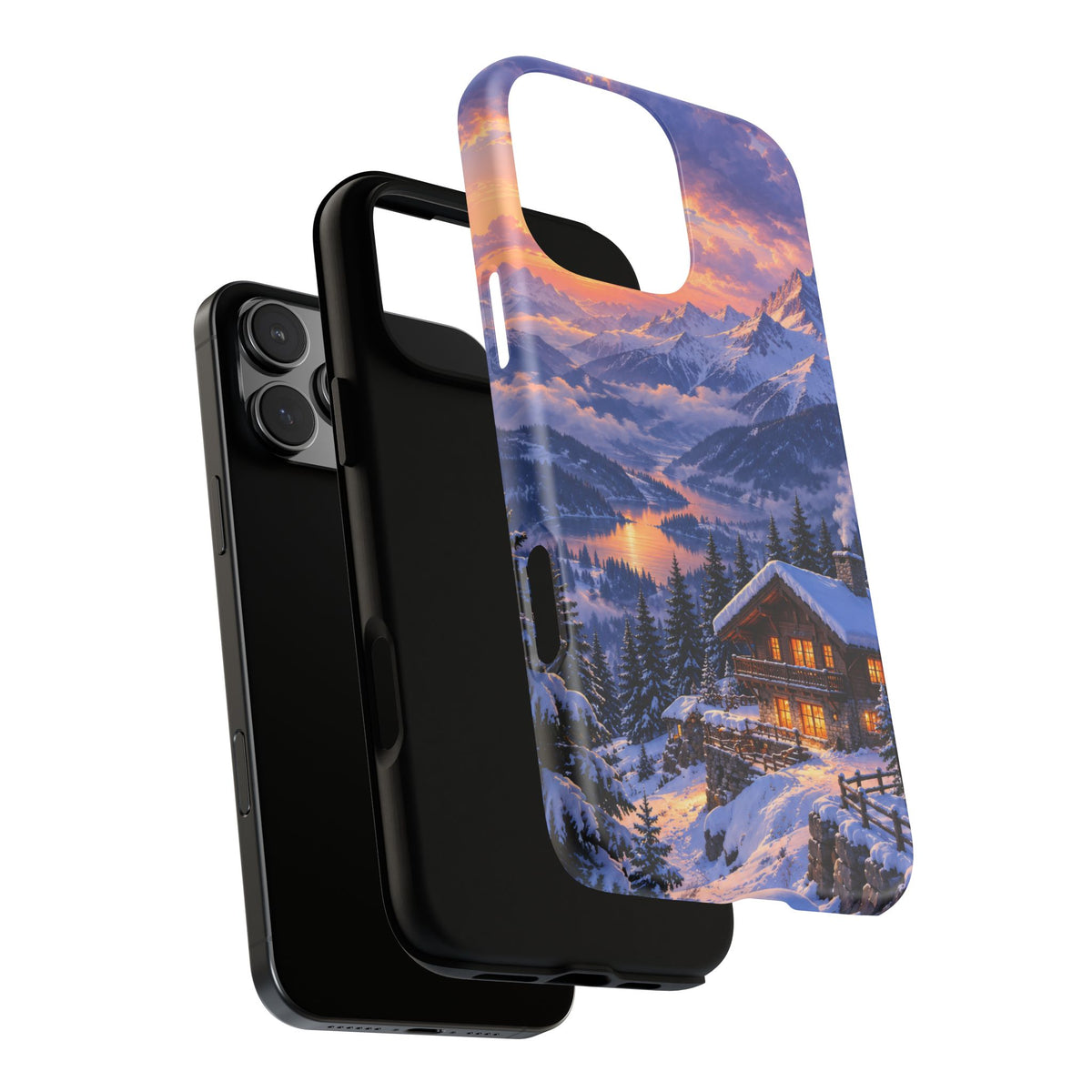 Alpine Hearth iPhone Tough Case | winter cabin
