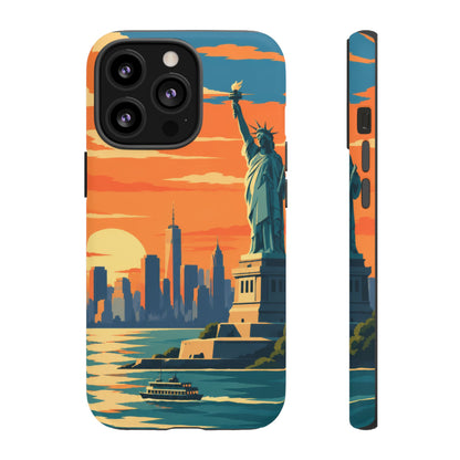 New York City — Harbor Liberty iPhone Tough Case