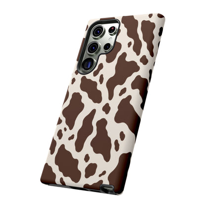 Cocoa Ranch Samsung Galaxy Tough Case | Brown Cow Print