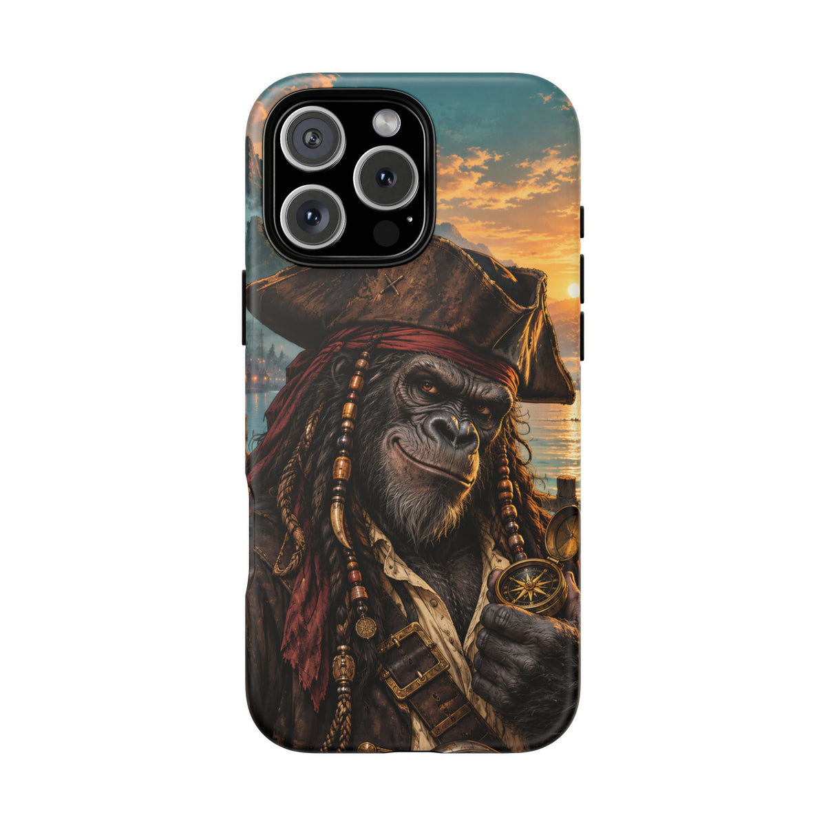 Pirate Gorilla iPhone Tough Case | Captain Silverback