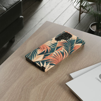 Coral Palm Pavilion Samsung Galaxy Tough Case | art deco