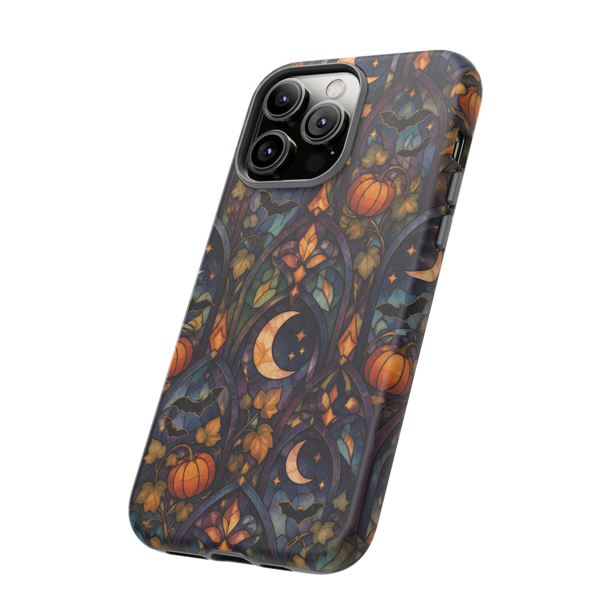 Amber Moon Window iPhone Tough Case | celestial halloween