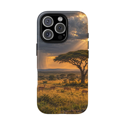 Stormlight on the Mara iPhone Tough Case | african storm