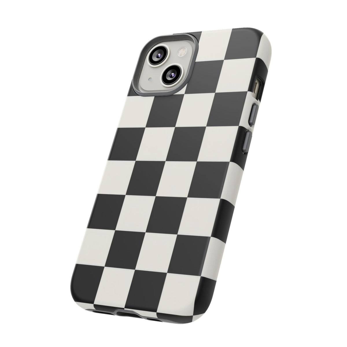 Classic Check iPhone Tough Case | Black & White Checkerboard