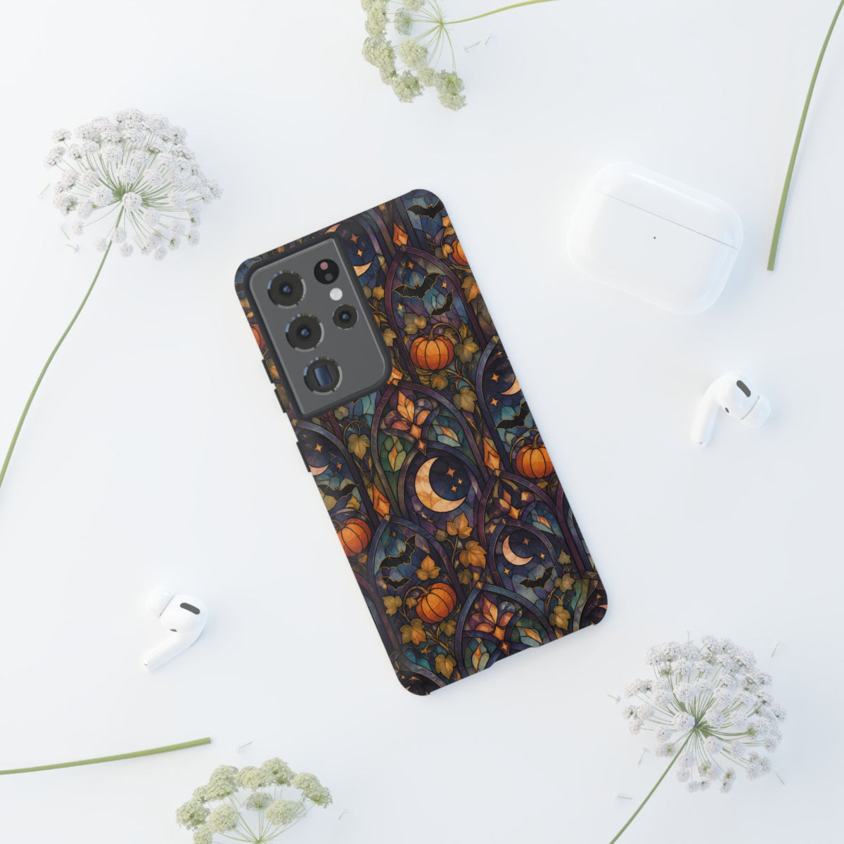 Amber Moon Window Samsung Galaxy Tough Case | celestial halloween