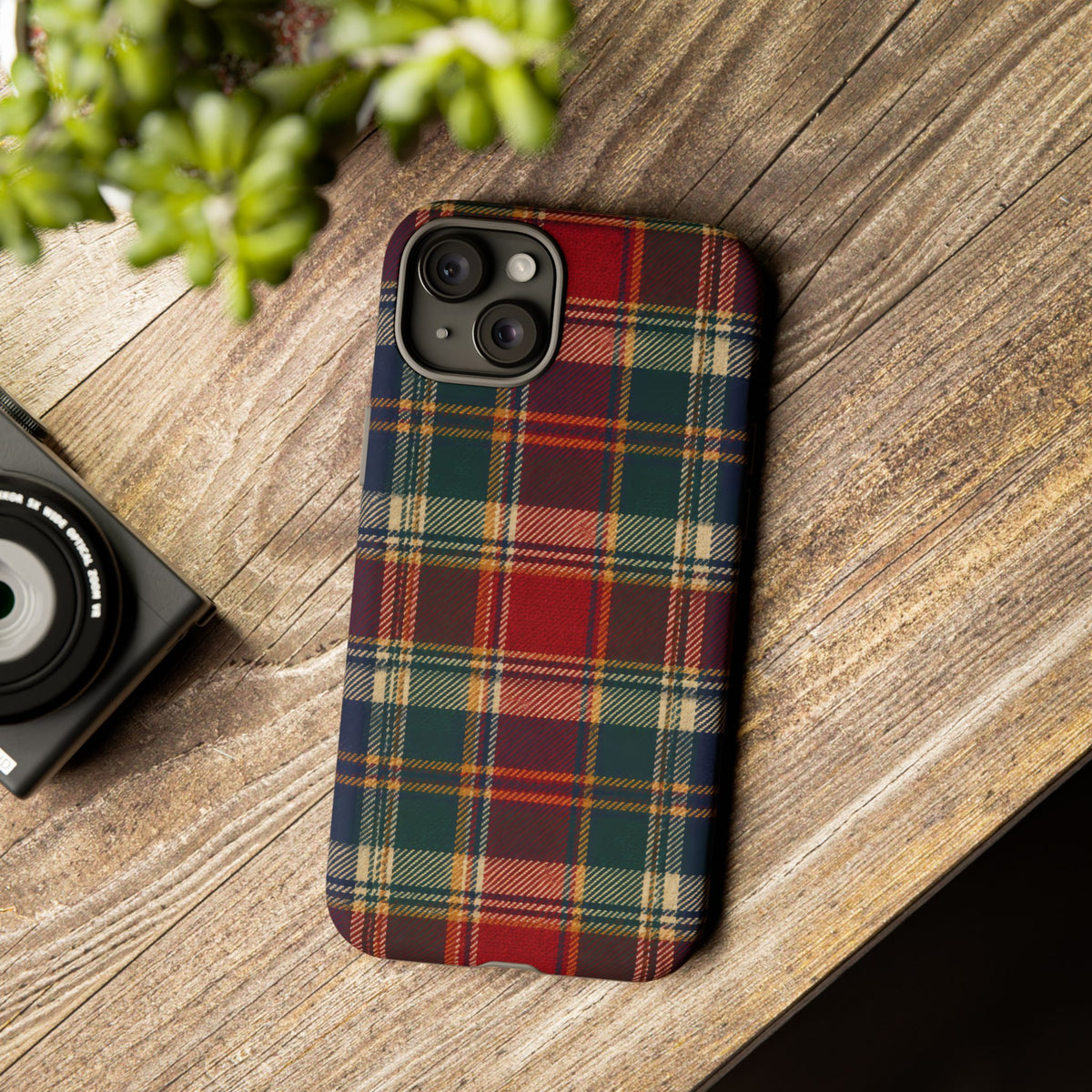Highland Holiday iPhone Tough Case | christmas plaid
