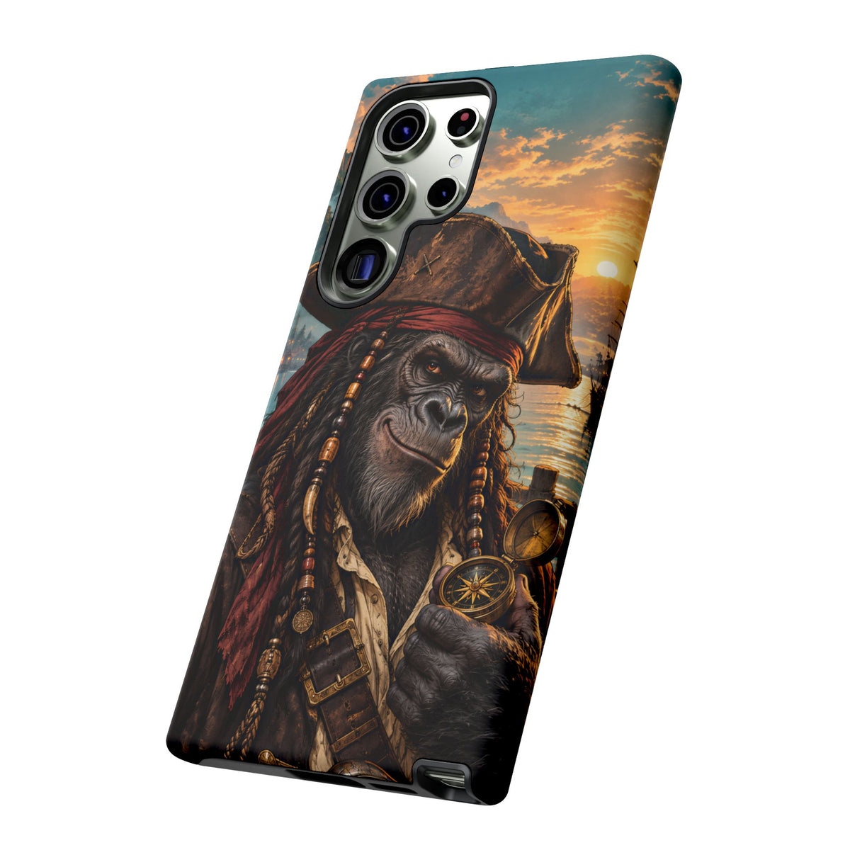 Pirate Gorilla Samsung Galaxy Tough Case | Captain Silverback